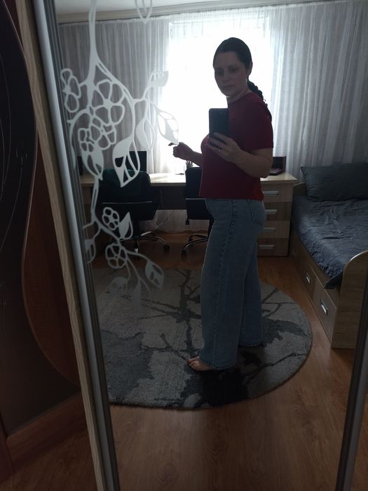 Джинси клеш, для низької дівчини
