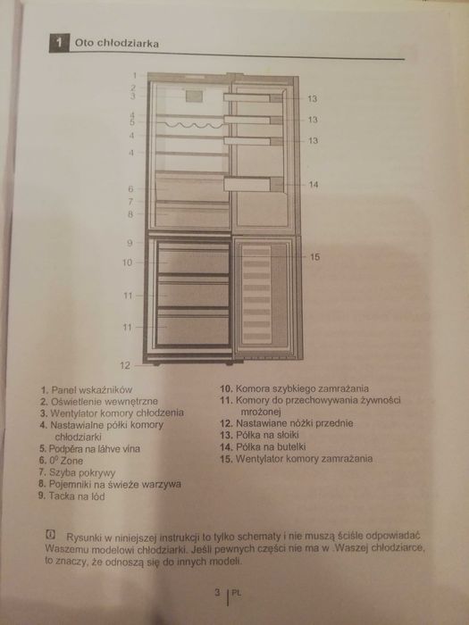 lodówka ( chłodziarko - zamrażarka) Beko