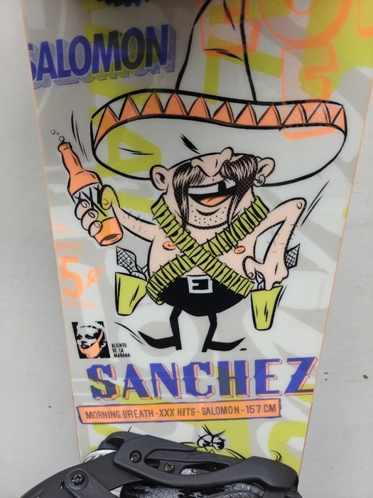 Deska snowboardowa Salomon Sanchez długość 157 cm wiązania Drake L