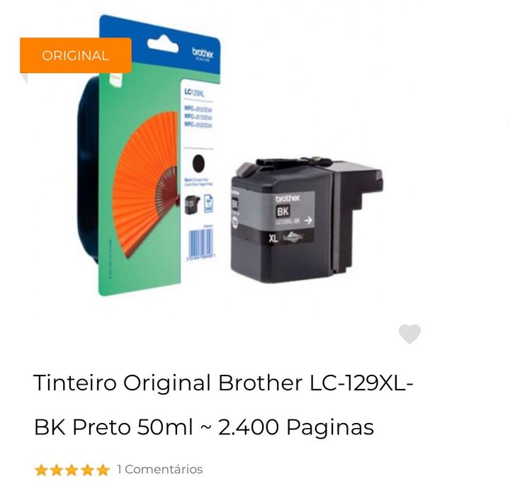 Tinteiros Originais Brother LC129XL-Black