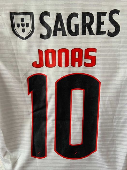 #10 Jonas SL Benfica 2018/2019 Away Football Jersey Adidas Size M