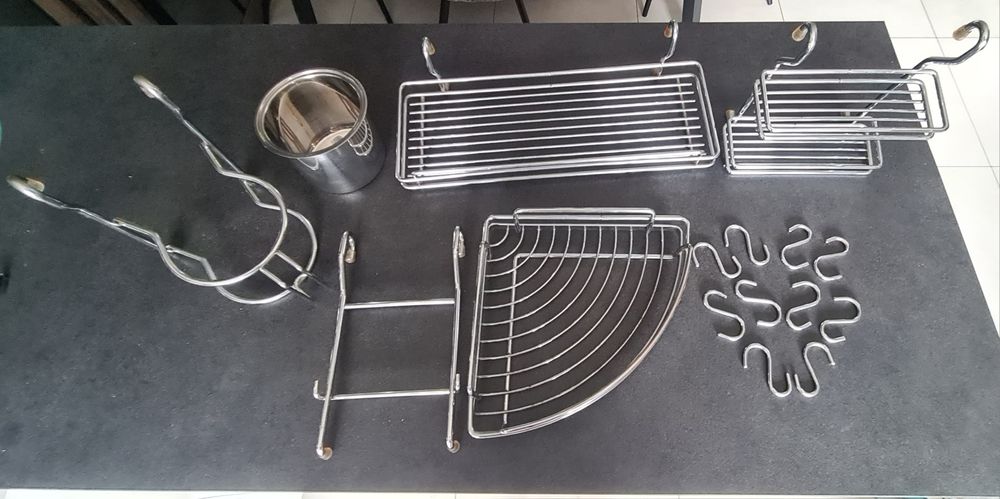 Аксесуари-полички для релінгів (кухня, комора)