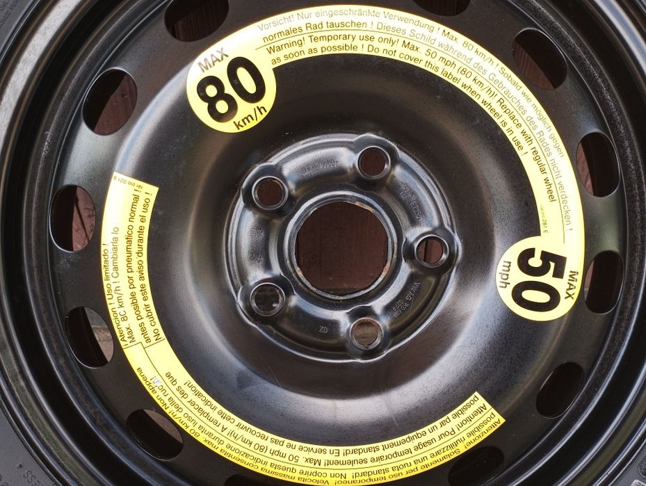 Koło Dojazdowe 16" 5x112 VW Golf Touran Audi A3 Seat Leon Skoda Octavi