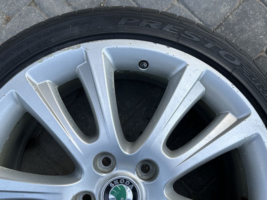 Koła Škoda Octavia II (RŠ), 18 cali, 5x112! Stan DB+! Wysyłka!