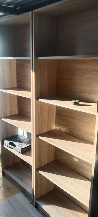 Szafka sklepowe i regał drewniany sklepowy