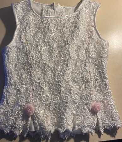 prześliczna komunijna sukienka balowa rozm.116