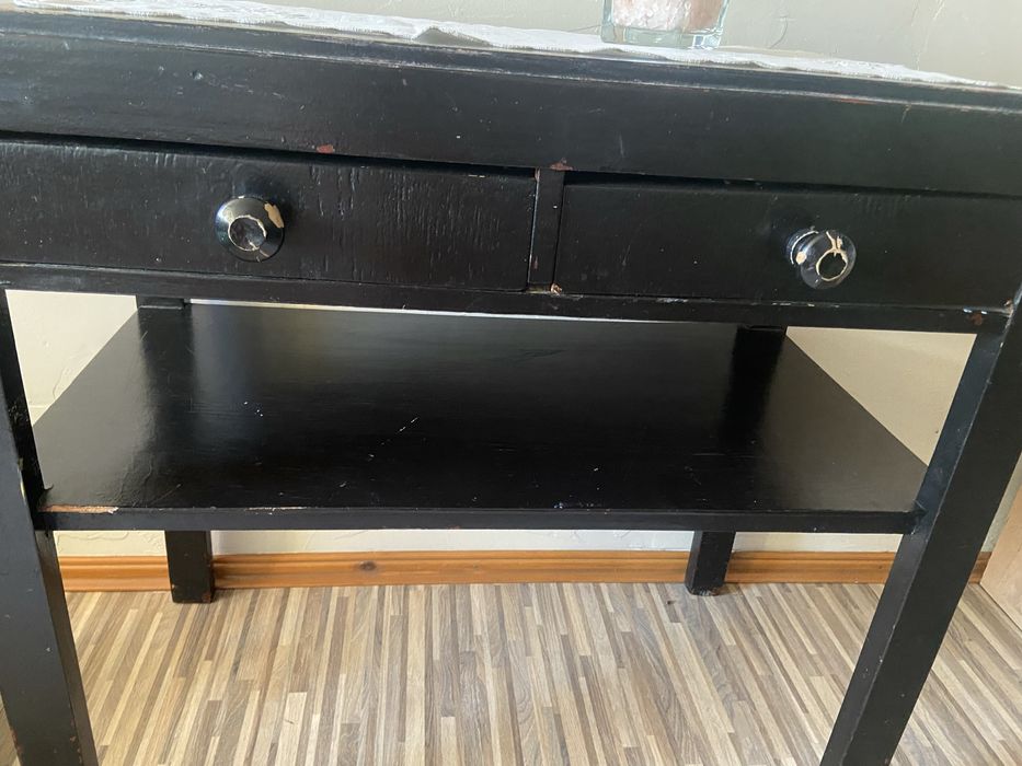 Stolik  PRL pod radio 640 b lata 50