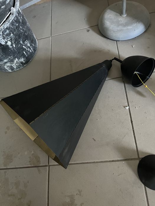 Kinkiet i Lampa wisząca  Czarny ze złotym Zadbany