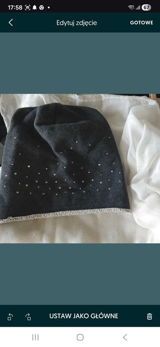 Kurtka Sinsay jesienno-zimowa czapka i szal