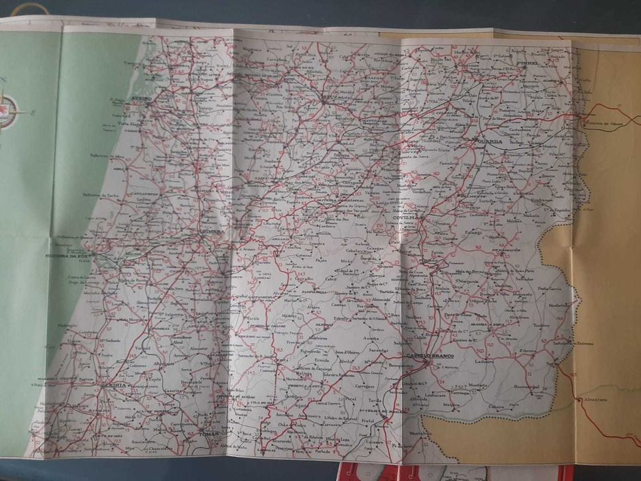 Mapas – Carta Itinerária de Portugal 1948 (4 mapas)