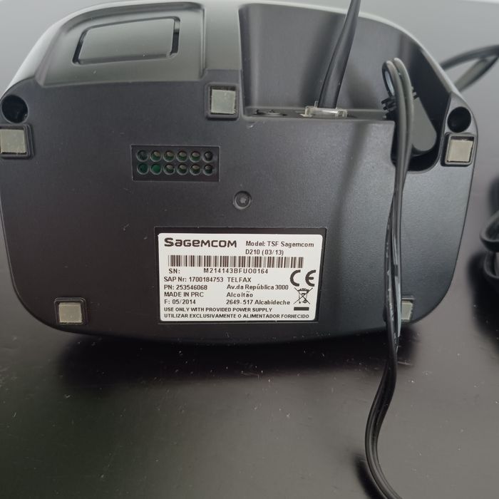 Telefone fixo a funcionar