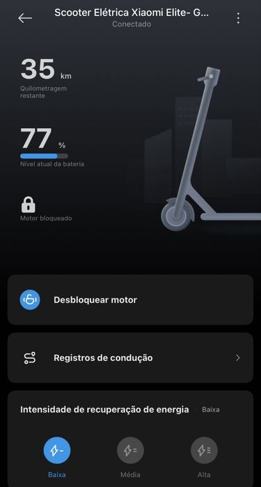 Trotinete Elétrica XIAOMI Elite (400 W - Autonomia: 45 Km - Preto)