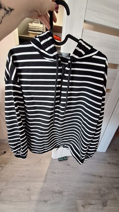 Bluza paski kaptur s
