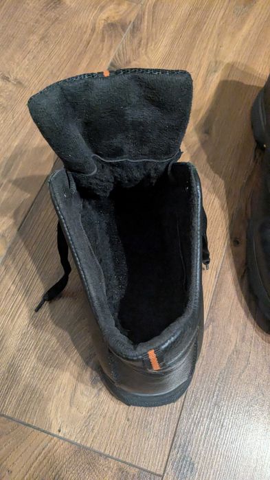 Ecco шкіряне зимове утеплене чоловіче взуття