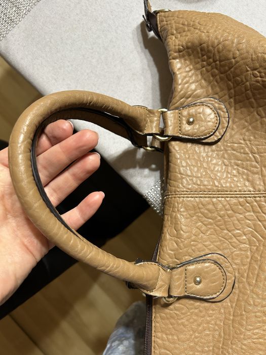 Torebka shoperka beżowa Parfois