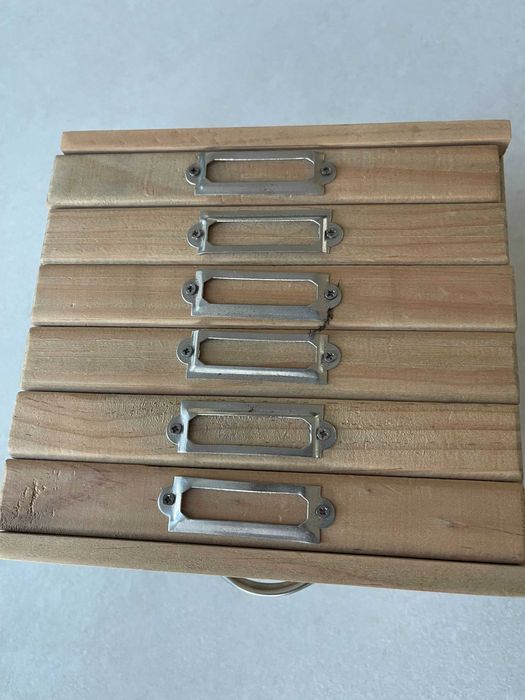 Caixa para 6 álbuns de fotografias