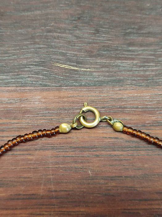 Delikatny ręcznie wykonany naszyjnik handmade retro vintage boho