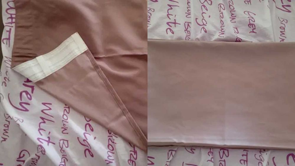Cortinado IKEA rosa velho acetinado (reservado) + cortina organza