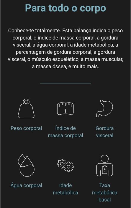 Balança fitness com monitor cardiaco