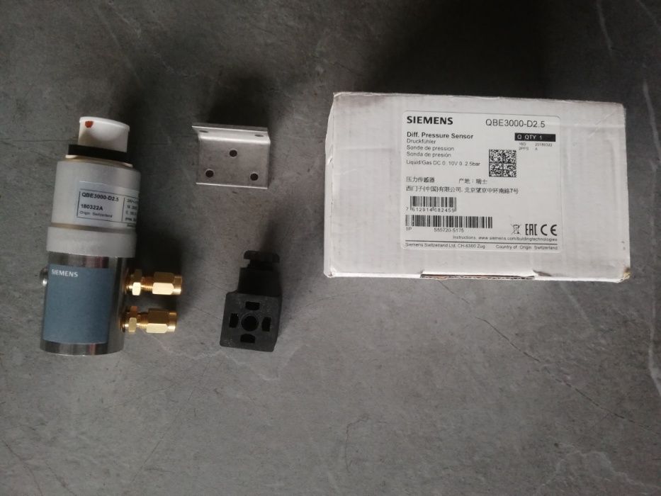 Czujnik różnicy ciśnienia cieczy i gazów Siemens