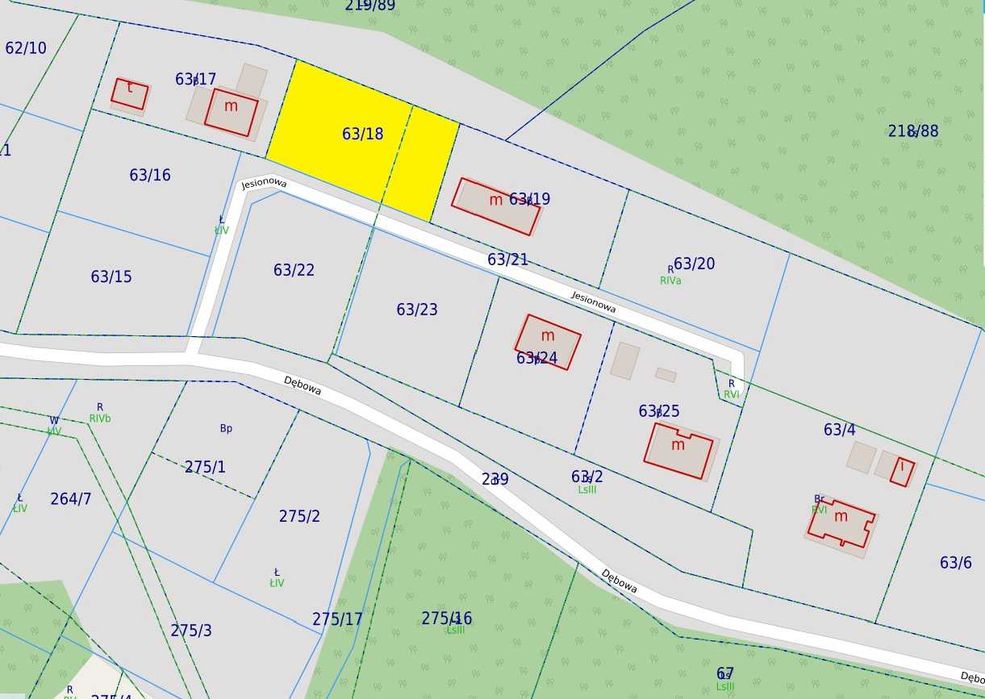 Działki pod zabudowę w Jakubowie