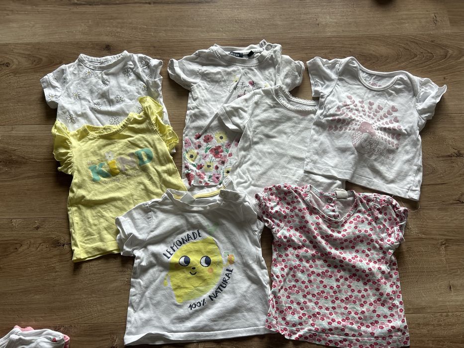 Paczka ubrań na lato r. 68 dla dziewczynki