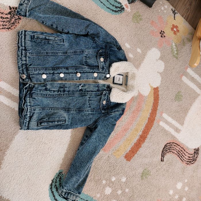 Kurtka jeansowa ocieplana