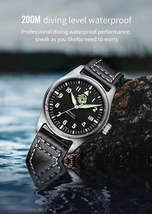 Мех. годинник з японським автоматичним механізмом NH35A "S.O.F. TIME"