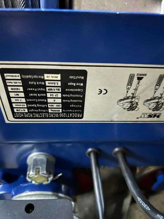 Wciągarka elektryczna do 1 tony