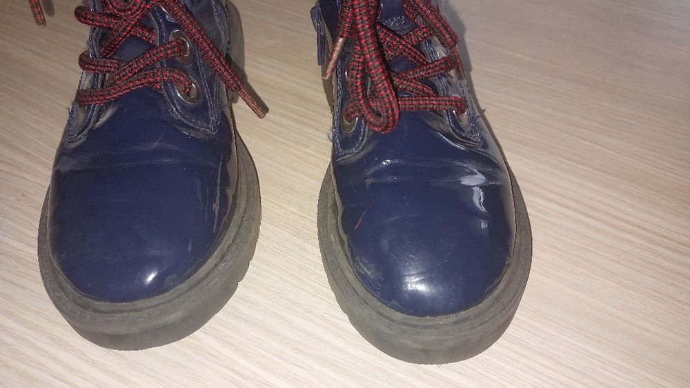 Granatowe botki dziewczęce Zara rozmiar 28