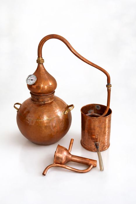 Alambique cobre para destilação 10 L