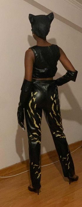 Fantasia de CatWomen Halloween/Carnaval