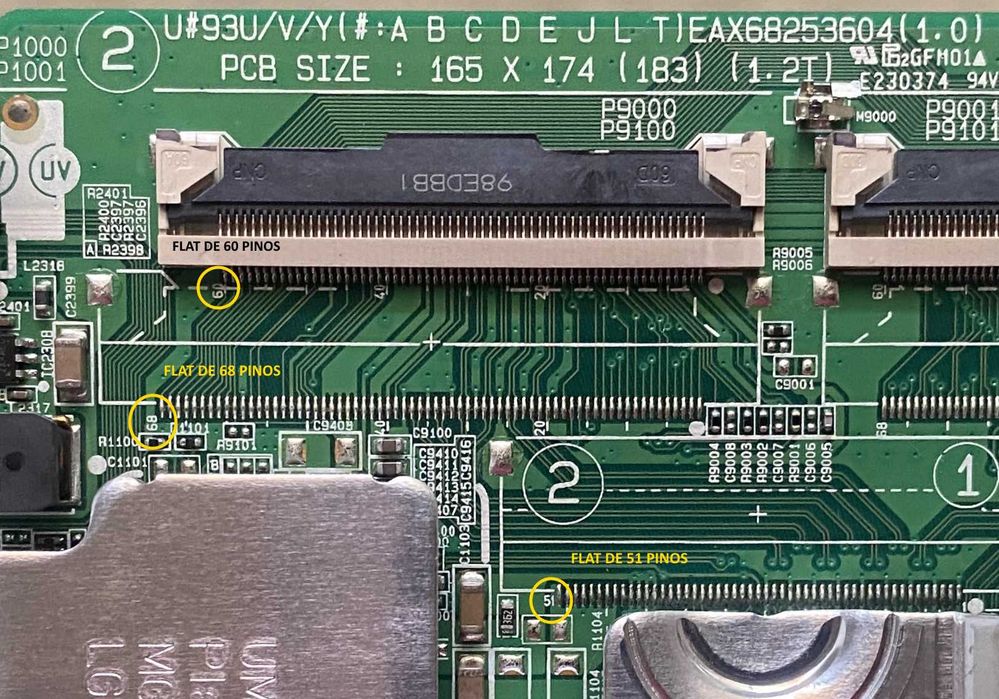 LG 55UM7610PLB Peças  EAX68284.301  EAY65149.301 EAX68253.604 Testadas