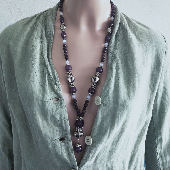 Korale ametyst opalit