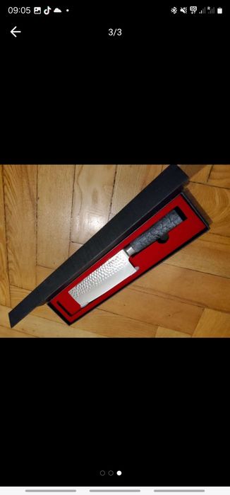 Нож Flame дамаск