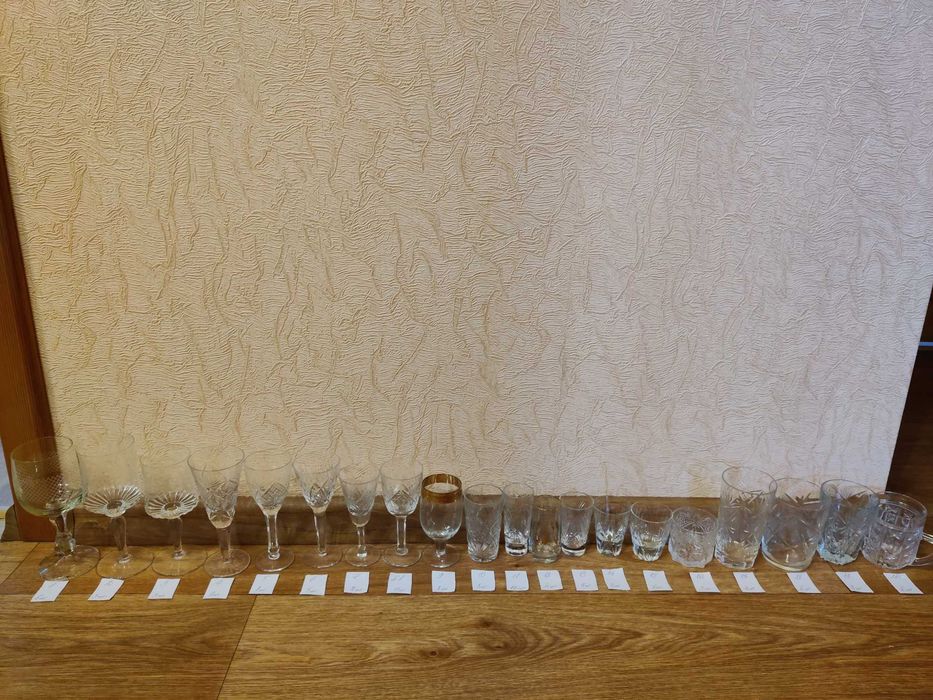 Хрустальные рюмки бокалы стаканы