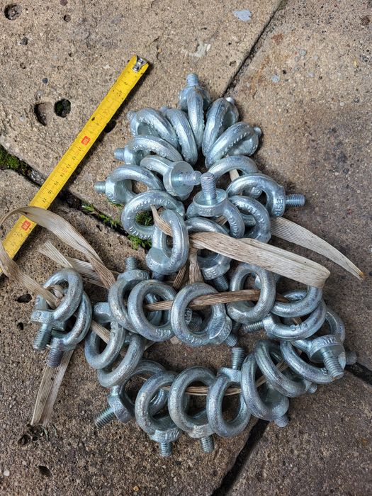 Śruby z uchem, oczko z gwintem. M12, ocynk