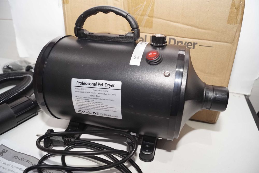 Profesjonalna suszarka dla zwierząt do sierści kota psa