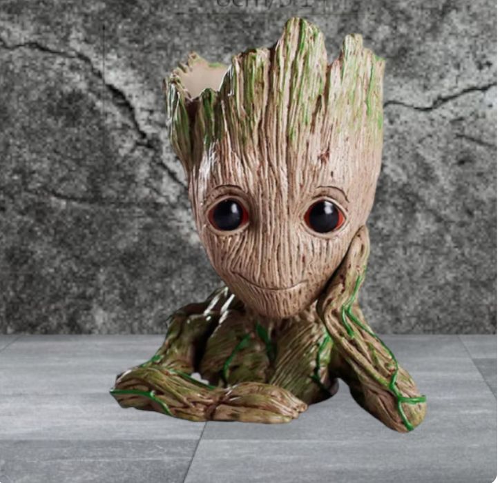 Marvel conjunto 4 Groot's guardiães da galáxia vaso suculentas