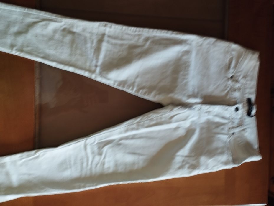 Calças brancas Zara, tamanho 36