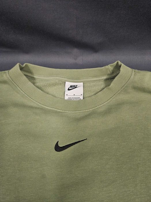 Zielona bluza Nike Crewneck Center Swoosh M boxy fit