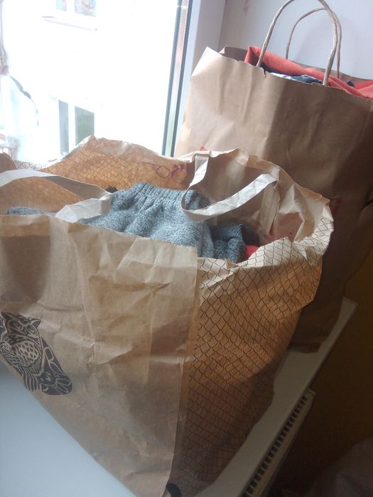 2 torby pełne ubrań na jesień zima prom 140 zł