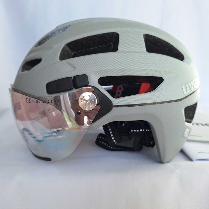 Kask rowerowy Uvex Finale Visor Vario Papyrus Matt L 56-61cm S1-3
