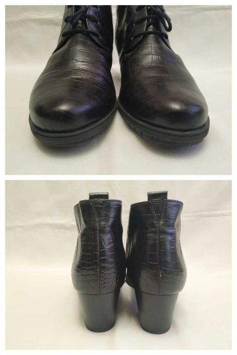 Ботинки/Ботильоны женские кожаные "Gabor" Размер 38,5 Идеальные!!!