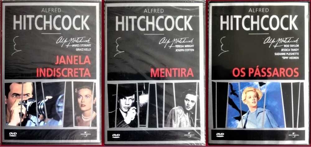Alfred Hitchcock - 9 DVDs - Novos / Selados