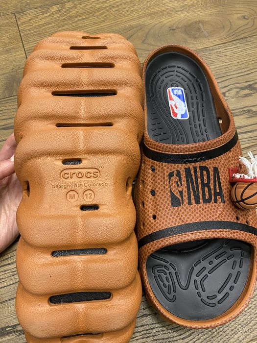 Нові шльопанці чоловічі крокси лімітованої серії NBA eco slide