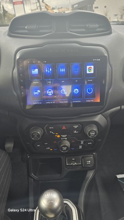 Rádio Jeep Renegade Android 13 com GPS