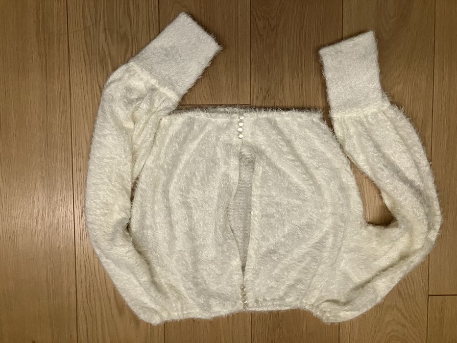 Sweterek ślubny z odkrytymi ramionami rozm. S/M