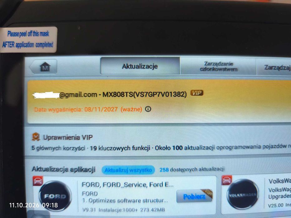 Skaner diagnostyczny AUTEL Maxicheck MX808TS z TPMS