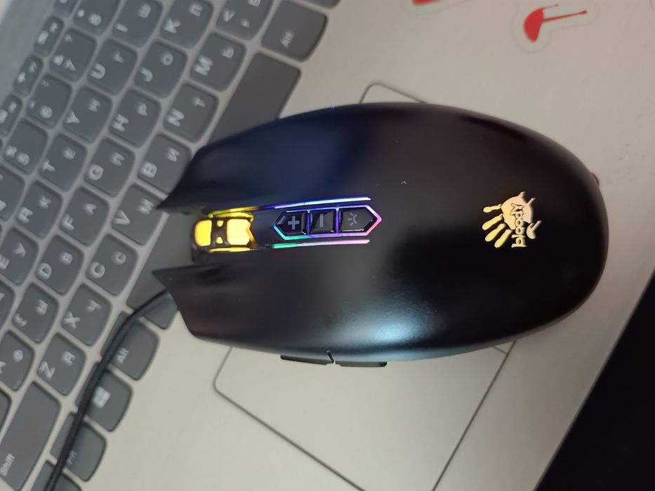 Миша A4Tech Bloody Q80 Neon XGlide USB Black